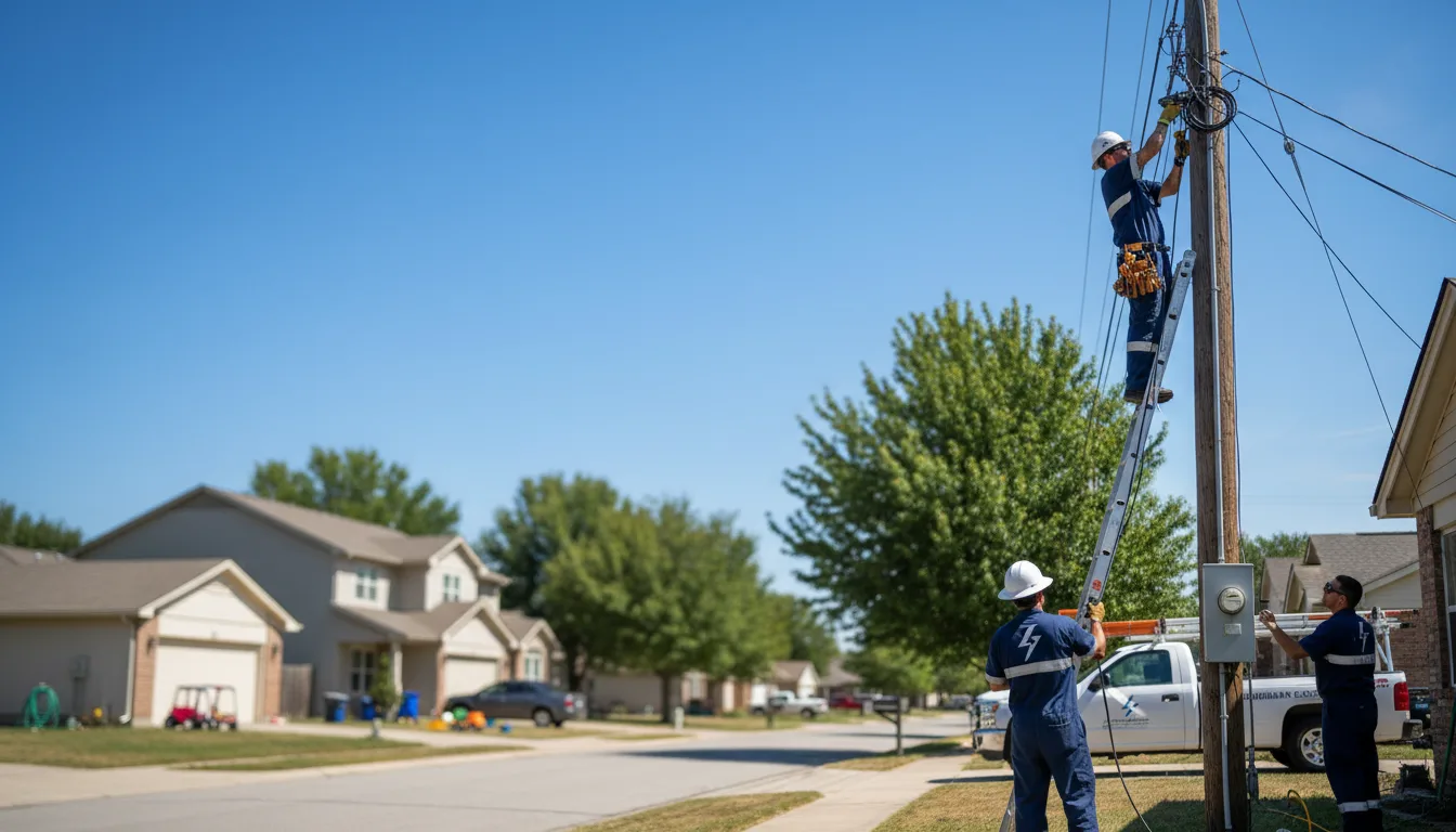 Residential electrician providing installation services in North Robinson, OH